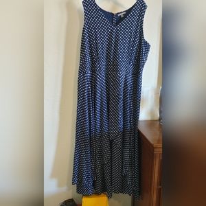 Plus Women's Polka Dot Dress